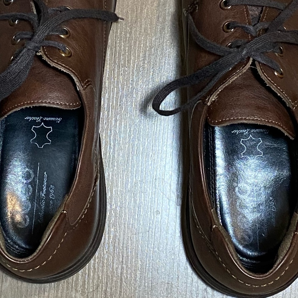 Mephisto Douk Hydroprotect Moc Toe Derby Leather Men's Shoe Sz 11.5 Ecco Insoles - Picture 8 of 13